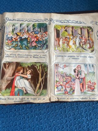 Álbum cromos Blancanieves antiguo