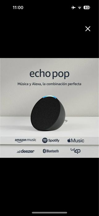 Alexa Echo Pop Negro Precintado