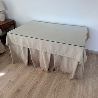 Mesa de Camilla con Cristal 90x140cm Negociable
