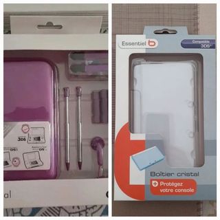 NUEVO.Pack funda+accesorios 3DS y Funda 3DS 