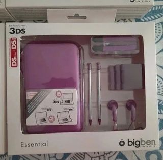 NUEVO.Pack funda+accesorios 3DS y Funda 3DS 