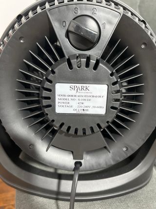 Ventilador Spark 8” High Velocity - OFERTA.