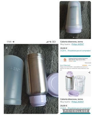 Calienta biberones termo Philips Avent