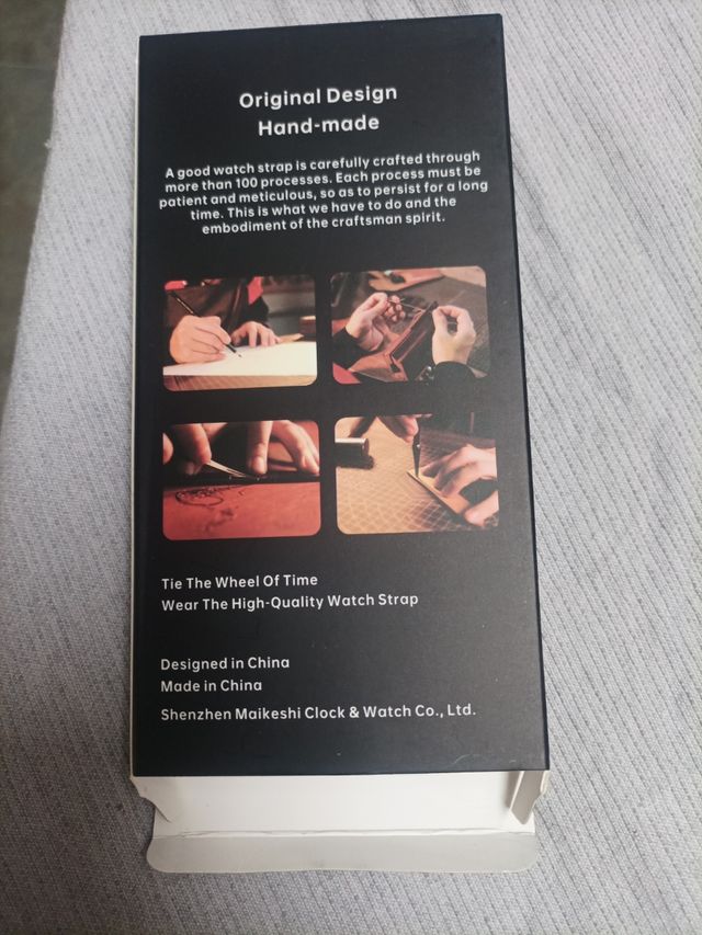 Pulseira de relógio MAIKES azul e dourada