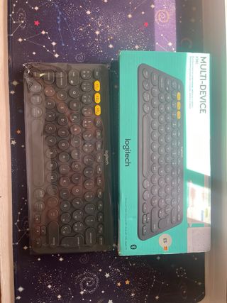 Teclado inalámbrico Logitech gris oscuro