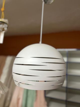 Lámpara colgante blanca diseño moderno