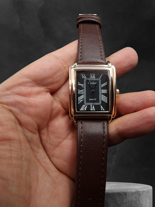 Orologio Uomo Moda Vintage 30x35 mm Slim Rose Gold