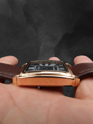 Orologio Uomo Moda Vintage 30x35 mm Slim Rose Gold