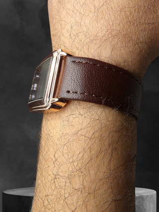 Orologio Uomo Moda Vintage 30x35 mm Slim Rose Gold