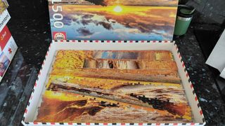 Puzzle Educa 1500 Piezas Paisaje Playa Atardecer.