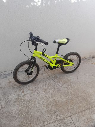 Bicicleta infantil Monty 16 color verde brillante