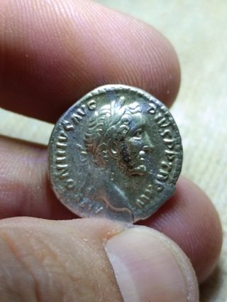 Moneda Romana Emperador Antonino Pio Plata