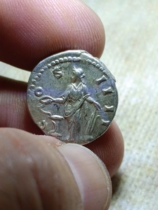 Moneda Romana Emperador Antonino Pio Plata