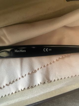 Occhiali da vista Max Mara neri e oro