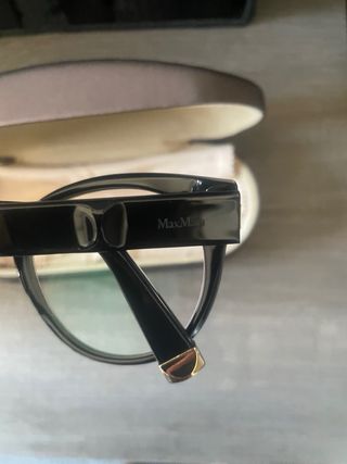 Occhiali da vista Max Mara neri e oro