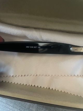 Occhiali da vista Max Mara neri e oro