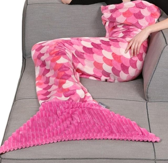 Plaid Coperta soffice in pile a forma di Sirena