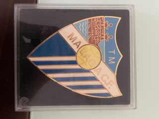 Escudo Málaga CF 24k Chapado Oro