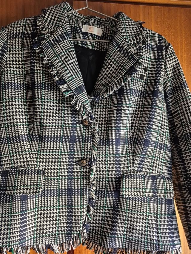 Chaqueta de cuadros invierno