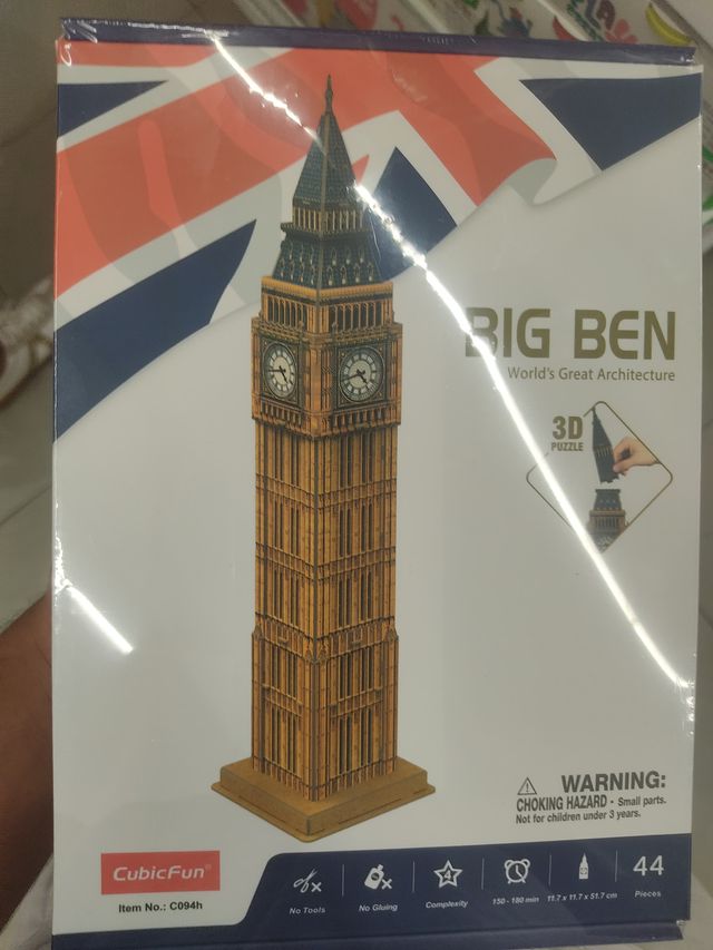 Puzzle Big Ben 3d Nuevo