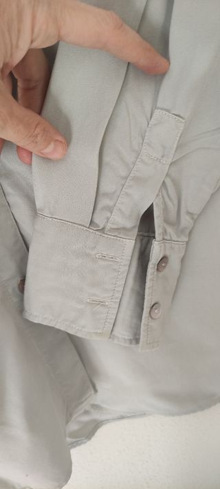 Camisa Massimo Dutti gris mujer