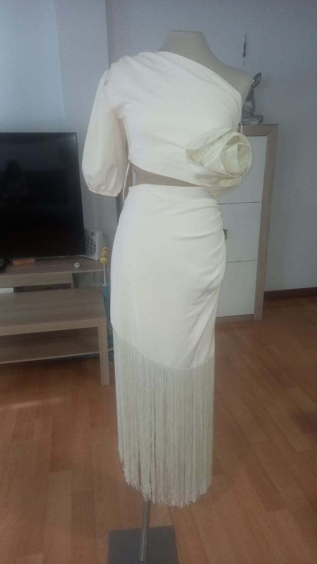 Vestido blanco boda gitana