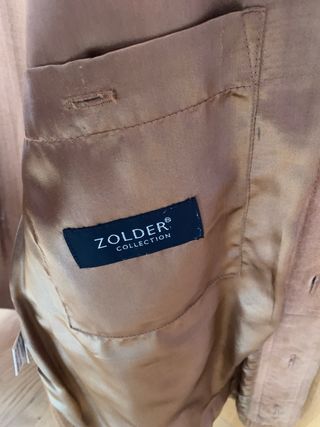 Chaqueta de ante y punto