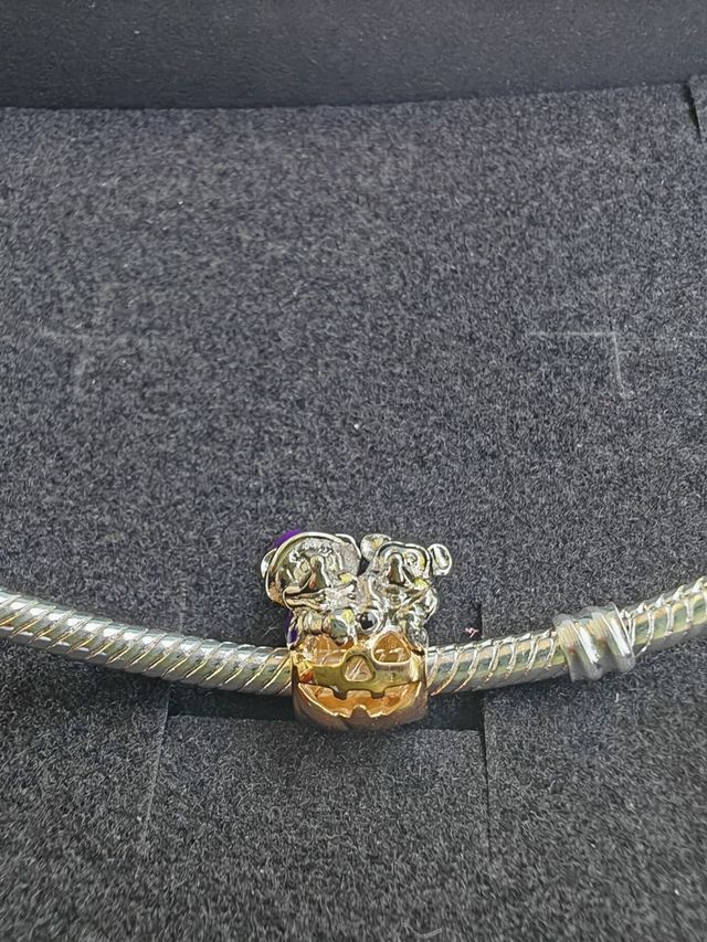 Charm Mickey y Minnie Halloween plata 925