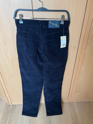 Pantalón pana azul marino T38