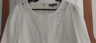Blusa mujer Morgan T-40. Con bordados calados.