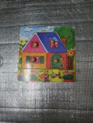 Puzzle de madera casita