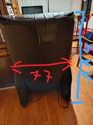 Sillón masaje extensible piel impecable