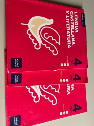 Lengua castellana y literatura volumen 1,2,3.