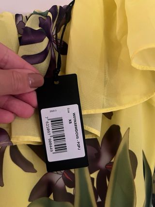 Vestido Mini Guess Morado y Amarillo