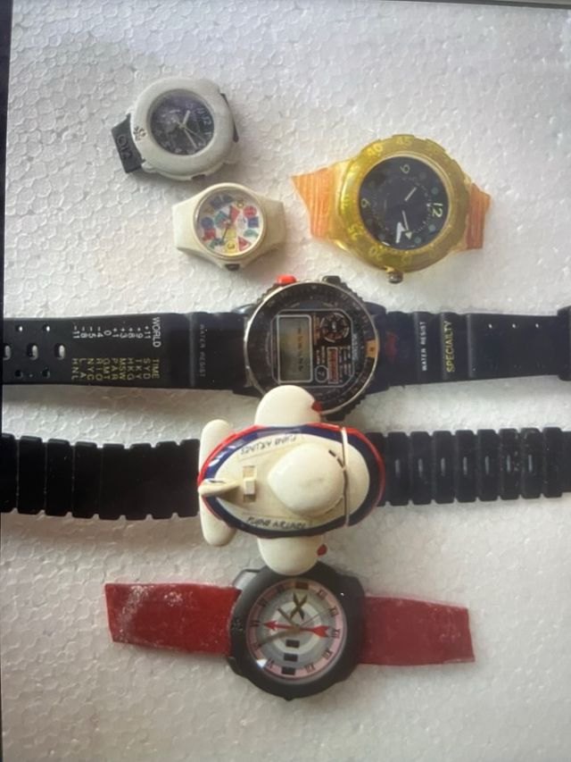 Lote de 6 relojes Lotus, Benetton, Mustang, reloj