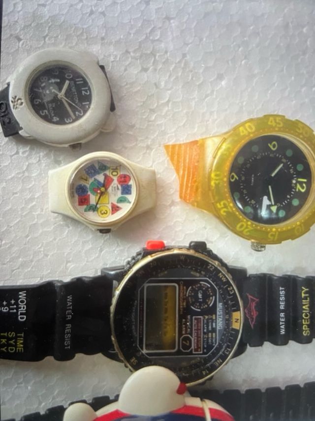 Lote de 6 relojes Lotus, Benetton, Mustang, reloj