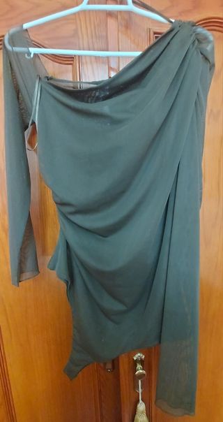 Body Zara verde oliva