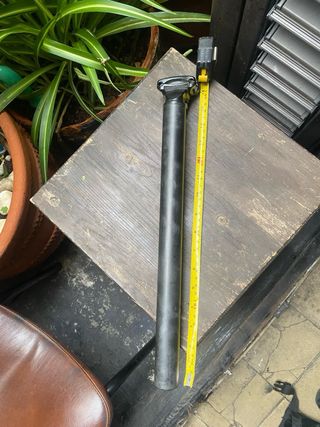 Tija sillín bicicleta negra