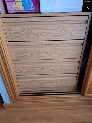 Cajonera 4 cajones madera