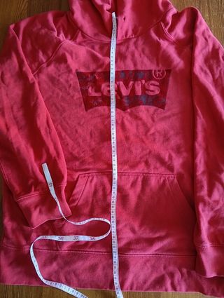 Felpa Levi's rossa unisex Vintage ricamata m style
