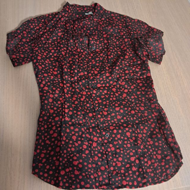 Camicia Love Moschino Pois Rossi Neri