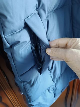 Anorak plumífero azul mujer