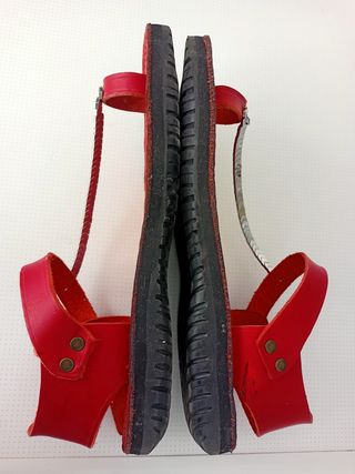 Sandalias artesanales cuero talla 41
