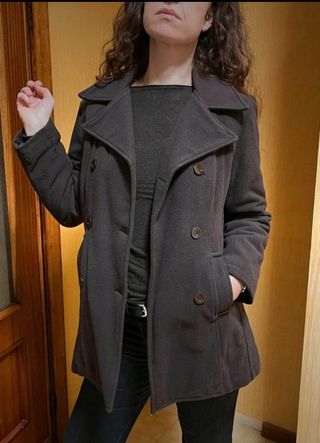 Cappotto in pura lana marrone