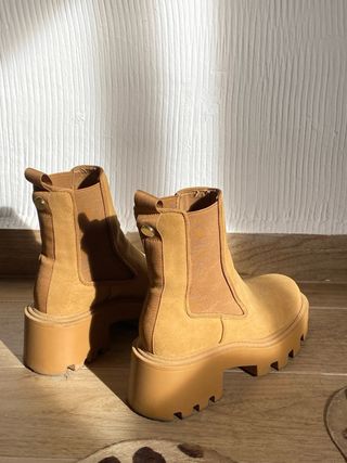 Botín Track Serraje (efecto ante) Zara Talla 37