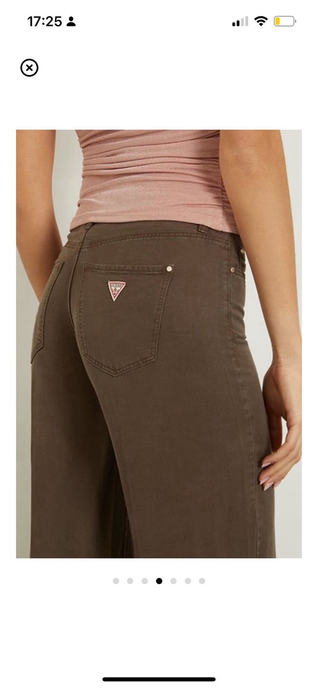 Jeans Palazzo Marrones Guess Mujer Talla 26