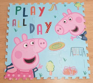 Alfombra infantil puzzle Peppa Pig