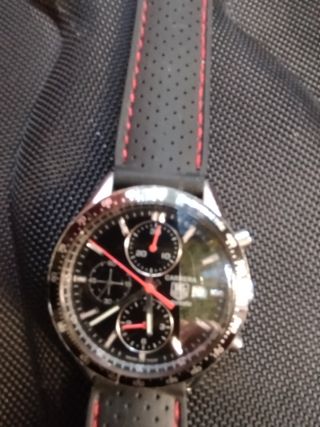 TAG HEUER Reloj Cronógrafo Negro y Plateado