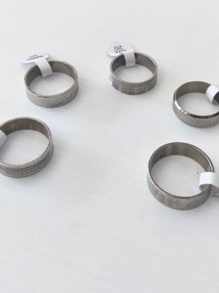 Anillos de acero inoxidable