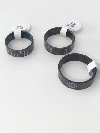 Anillos de acero inoxidable